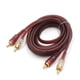 thumbnail image 1 of 3M Marrón Cable Audio Estéreo para Vehículo 2 RCA a 2 RCA Conector Macho a Macho, 1 of 1