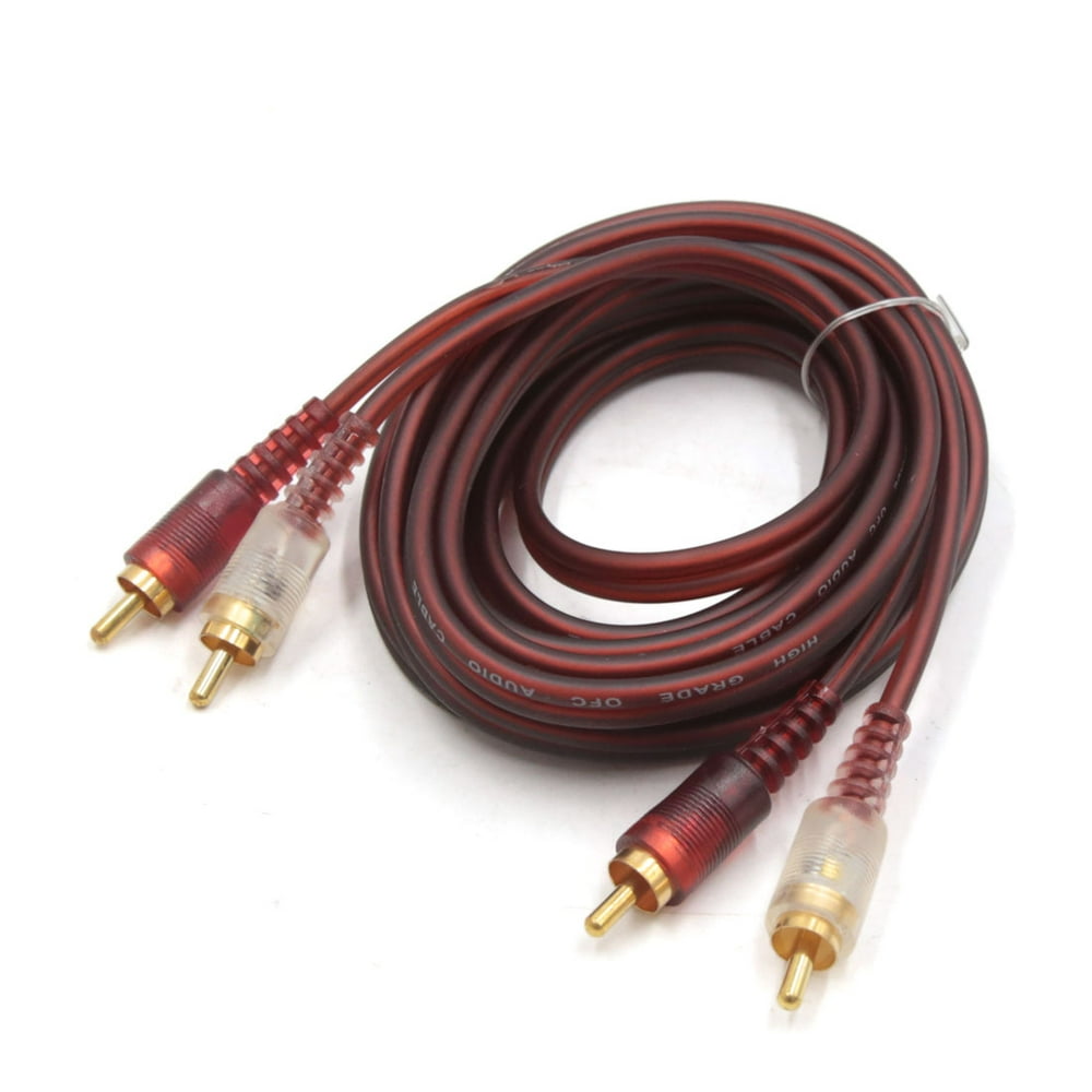 9.8ft Long 2 RCA Male to 2 RCA Male Adapter Car Stereo Audio Cord