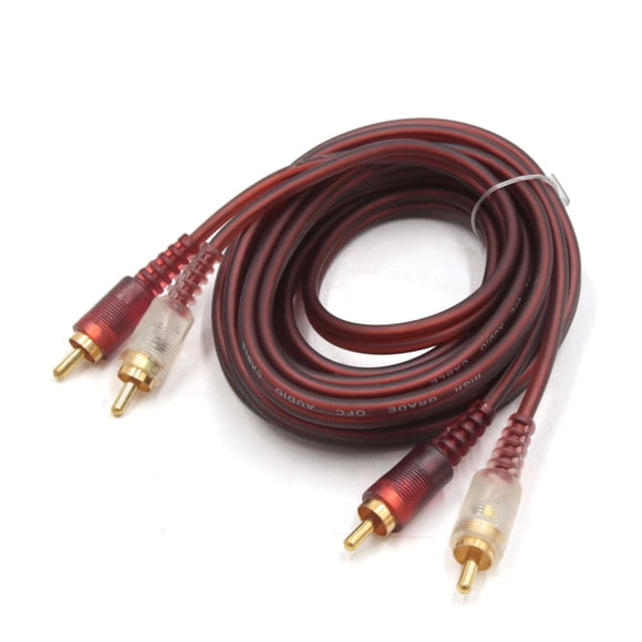 Unique Bargains 9.8ft Long 2 RCA Male to 2 RCA Male Adapter Car Home Stereo Audio Cord Y Cable