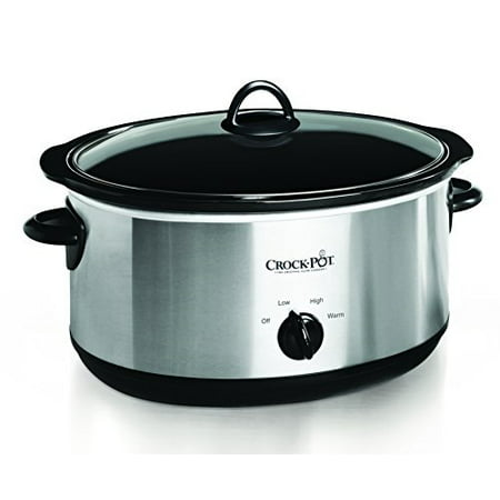 Crock-pot Oval Manual Slow Cooker, 8 quart, Stainless Steel (SCV800-S ...