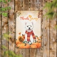 thumbnail image 2 of Happy Thanksgiving West Highland White Terrier with Turkey Pumpkins Autumn Vibes Vertical Metal Aluminum Sign Westie Westy Dog Lover Wall Art Home Decor - 12018, 2 of 5