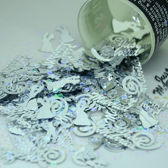 Confetti Mix - Tie the Knot Silver - Pouch (1/2 oz) - CCP9472