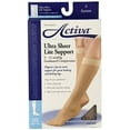 thumbnail image 4 of Activa Ultrasheer Knee High 9-12 mmHg Closed Toe, Suntan, Size: A, 4 of 7