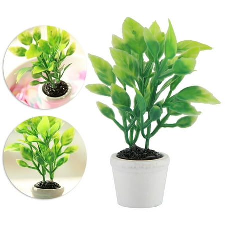 Rdeghly Miniature artificielle plante verte Bonsai faux plante en pot décor  de jardin accessoire, Bonsaï artificiel, faux plante en pot | Walmart Canada