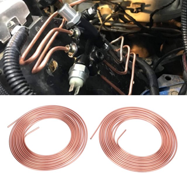 Kit de Ajuste de Bobinas de Tomos de Línea de Freno, Kit de Bobinas de Bobina de Tomo de Reemplazo de Freno Mejorado 3/16in x 25 Pies Instalación Fácil para Vehículo