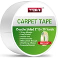 thumbnail image 1 of YYXLIFE Rug Tape Double Sided Carpet Tape Heavy Duty, 2 Inch x 30 Yards, Carpet Adhesive Removable Multi-Purpose Tape Cloth for Area Rugs, Outdoor Rugs, Carpets, Tape Carpet Adhesive, White, 1 of 6