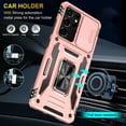 thumbnail image 7 of Decase Samsung Galaxy S21 Ultra Rugged Case, Heavy Duty Case with Kickstand Pocket Shockproof,Slide Holder Back Cover for Samsung Galaxy S21 Ultra 6.8 inch,Rosegold, 7 of 7