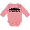 thumbnail image 3 of Inktastic Nashville Tennessee City Skyline Boys or Girls Long Sleeve Baby Bodysuit, 3 of 5