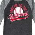 thumbnail image 3 of Instant Message - Take Me To The Ballpark - Toddler & Youth Raglan Graphic T-Shirt, 3 of 5