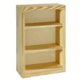 thumbnail image 3 of Arch+Haven Traditional Unfinished Pine Bookcase, Rectangular, 3 of 3