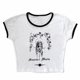 thumbnail image 1 of Tops cortos de encaje para mujer, camisetas informales ajustadas con cuello Halter, estética Y2K, Harajuku, Estilo Vintage americano, Hip Hop de los 90, 1 of 5