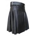thumbnail image 2 of Falda escocesa de fiesta para hombre, falda plisada de cuero punk para hombre, talla XL, negra, 2 of 4