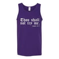 thumbnail image 2 of Wild Bobby, Thou Shall Not Try Me Mood 24:7, Inspirational/Christian, Men Graphic Tank Top, Purple, Medium, 2 of 4