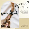 thumbnail image 5 of NOGIS 30 Pcs Mini Bowknot Hair Clips for Women Girls Bow Hair Clips Solid Color Hair Ribbon Alligator Clips Barrettes Hair Accessories (6 Color), 5 of 7
