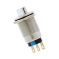 thumbnail image 3 of Interruptor de encendido Gloria de acero inoxidable de perilla autoblocante 19 mm 3 posiciones, 3 of 7