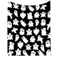 thumbnail image 4 of Vggrvlo Halloween Savings Halloween Themed Throw Blanket Spooky Ghost Fleece Blanket B-aby Receiving Blanket for Home Living Room Couch Bed Chair or Dorm Decor, 4 of 5