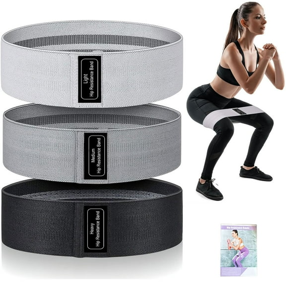 WQQQW Resistance Bands, Yoga Starter 3 Sets for Women and Men, Stretch Exercise Workout Bands for Booty Legs