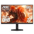 thumbnail image 1 of AOC Q27G4XN Monitor para juegos de 27", 2K QHD 2560x1440, 180 Hz 1 ms, sincronización adaptativa, altura ajustable, 2 HDMI 2.0, 1 Display Port, listo para Xbox/PS5/Switch, 3 años de punto de brillo ce, 1 of 5