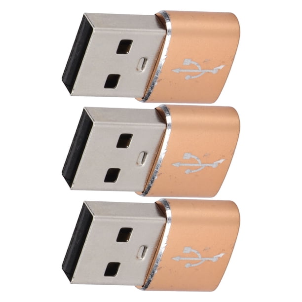 Adaptador USB Macho A Hembra Tipo C, Accesorios De Cable De Datos De Rendimiento Estable, Paquete De 3 Para Sincronización De Teléfono Móvil