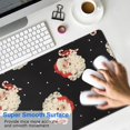 thumbnail image 4 of Long Mouse Pads for Desk,Black Christmas Santa Pattern Desk Mats on Top Of Desks, Desk Mouse Pad Extra Large with 3mm Non-Slip Base and Stitched Edge for Gaming,Office,Work,Home 35.4x15.7in, 4 of 5