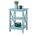 thumbnail image 1 of Convenience Concepts Oxford Square End Table in Sea Foam Green Wood Finish, 1 of 9