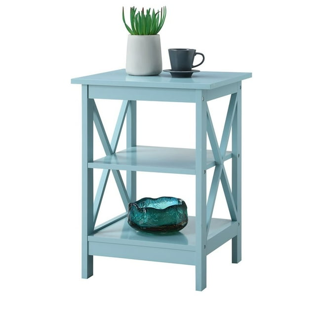 Convenience Concepts Table d'Appoint Carrée Oxford, Fini Bois Vert Écume de Mer