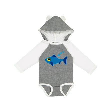 

Inktastic Fishing Blue Fish Gift Baby Boy or Baby Girl Long Sleeve Bodysuit