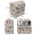 thumbnail image 4 of Ice Cream Stand Mixer Cover, Frozen Desserts in Wafer Cone Glazed Eskimo with Whipped Cream Chocolate Sundae, Kitchen Appliance Organizer Bag Cover with Pockets, 5 Quarts, Multicolor, by Ambesonne, 4 of 4