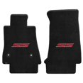 thumbnail image 1 of Lloyd Mats 600285 2016-On Noir Ultimat Camaro SS Rouge Logo Mats&44; 2 Pièce, 1 of 4