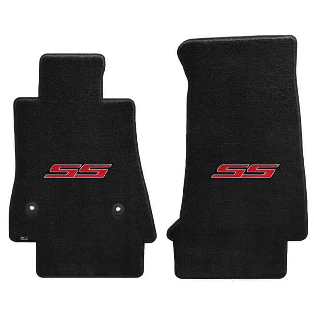 Lloyd Mats 600285 2016-On Noir Ultimat Camaro SS Rouge Logo Mats&44; 2 Pièce