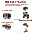 thumbnail image 6 of YAMATIC Water Hose Fittings Stainless Steel Garden Hose Quick Connect Water Hose Fittings - 3/4" Thread - Durability and Leak Free Upgrade, 6 of 6