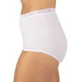 thumbnail image 2 of Dixie Belle Cotton Women's Modern Brief Panty with Lace Waistband sz 5-15, 3-Pack, 2 of 5