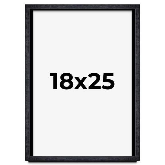 18x25 Shadow Box Frame Black | 1 Inches Deep Real Wood Farmhouse Shadowbox Display Frame | UV