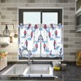 thumbnail image 4 of Yayeee Kitchen Curtains Tier Pair Light Filtering 27"x24" Rod Pocket Short Cafe Window Panel, Ice Rink, 4 of 7