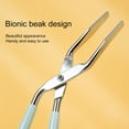 thumbnail image 7 of opvise Eyebrow Plier Tight Binding Painless Slanting Mouth Design Non-rust Stainless Steel Eyebrows Hair Removal Tweezer Ladies Supply, 7 of 7