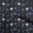 thumbnail image 1 of oneOone Polyester Spandex Medium Blue Fabric Floral Retro Sewing Craft Projects Fabric Prints By Yard 56 Inch Wide, 1 of 5