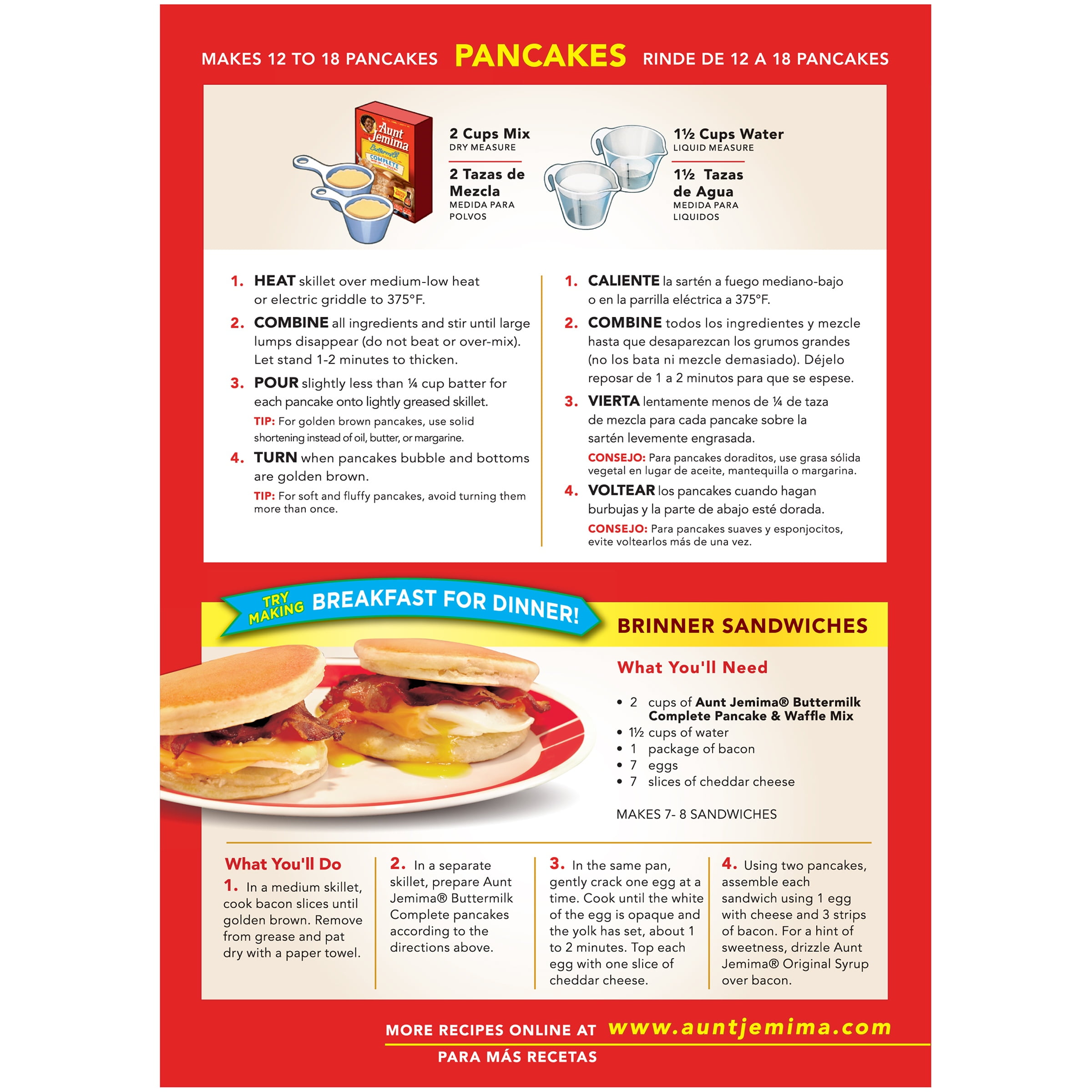 Aunt Jemima Ermilk Complete Pancake Waffle Mix 32 Oz Box Aunt Jemima Ermilk Complete Pancake Waffle Mix 32 Oz Box