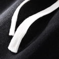 thumbnail image 7 of Fengqque Men's Vintage Fashion Solid Casual Elastic Waist Drawstring Jeans Pants with Pockets Black M, 7 of 7