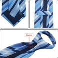 thumbnail image 4 of QCWQMYL Cravates à Glissière pour Hommes 6 Pcs Pré-Nouées Mariage Formel Cravate Rayée Ensemble de Cravates Polyester Réunion, 4 of 7