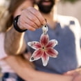 thumbnail image 7 of Lifelike Lily Keychain Bag Charm Simulation Lily Flower Hanging Keyring Pendant Chic Bag Pendant Accessories, 7 of 7