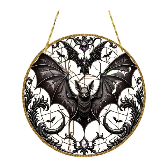Bat Stained Glass Suncatchers Outdoor Indoor Stained Glass Window Hangings