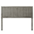 thumbnail image 3 of King Size Wood Modern Contemporary Urban Design Headboard, Bedroom Master Guest Suite, Gray, 3 of 9