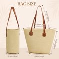 thumbnail image 2 of DAKIMOE Straw Beach Bag For Women Summer Boho Tote Bag Handbags Large Shoulder Purses Woven for Vacation, 2 of 7