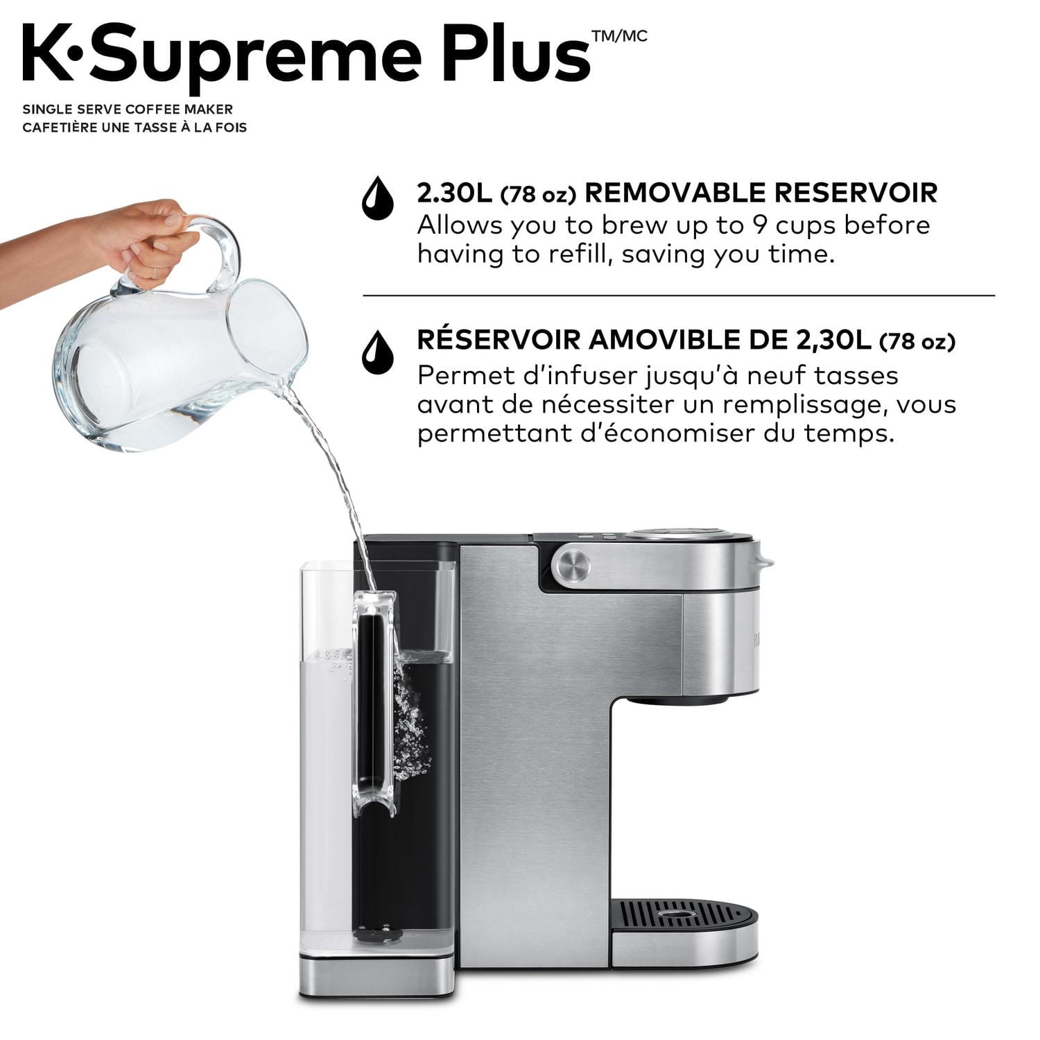 Cafetière une tasse à la fois Keurig K-Supreme Plus Multijet