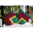 thumbnail image 4 of 18" x 18" Simply Daisy Bold Blocks Indoor/Outdoor Pillow, Kelly Green Qty 1, 4 of 6
