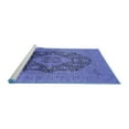 thumbnail image 2 of Ahgly Company Machine Washable Indoor Rectangle Oriental Blue Industrial Area Rugs, 2' x 5', 2 of 4