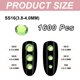 thumbnail image 2 of Uxcell 1600Pcs SS16 Redondo Flatback Cristal 3.8-4.0-mm Piedras de Strass Vidrio Verde Claro, 2 of 7