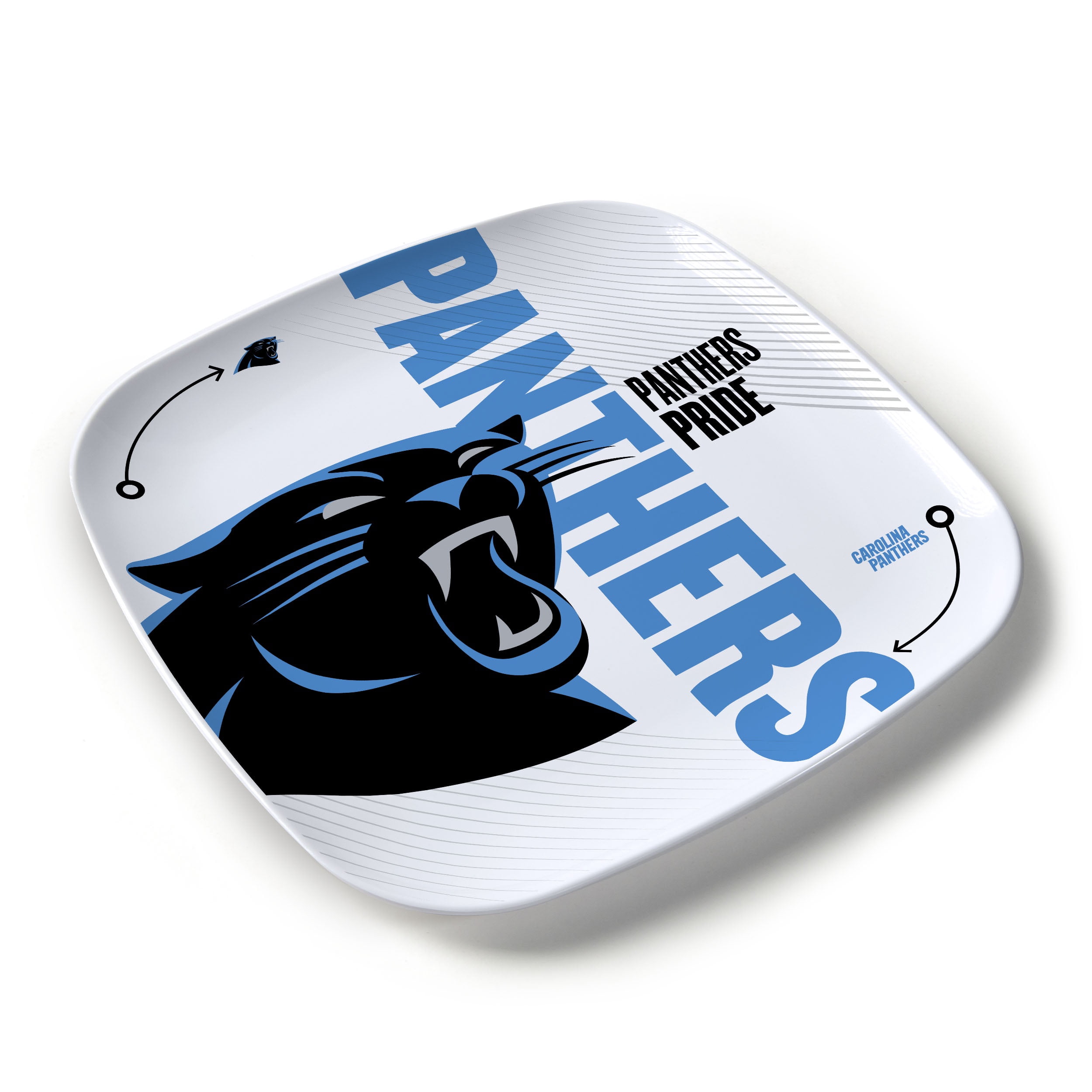 YouTheFan NFL Carolina Panthers Large Party Plate