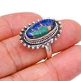 thumbnail image 3 of StarGems&reg; Natural Copper Chalcedony Handmade 925 Sterling Silver Ring 8.75 F2494, 3 of 7