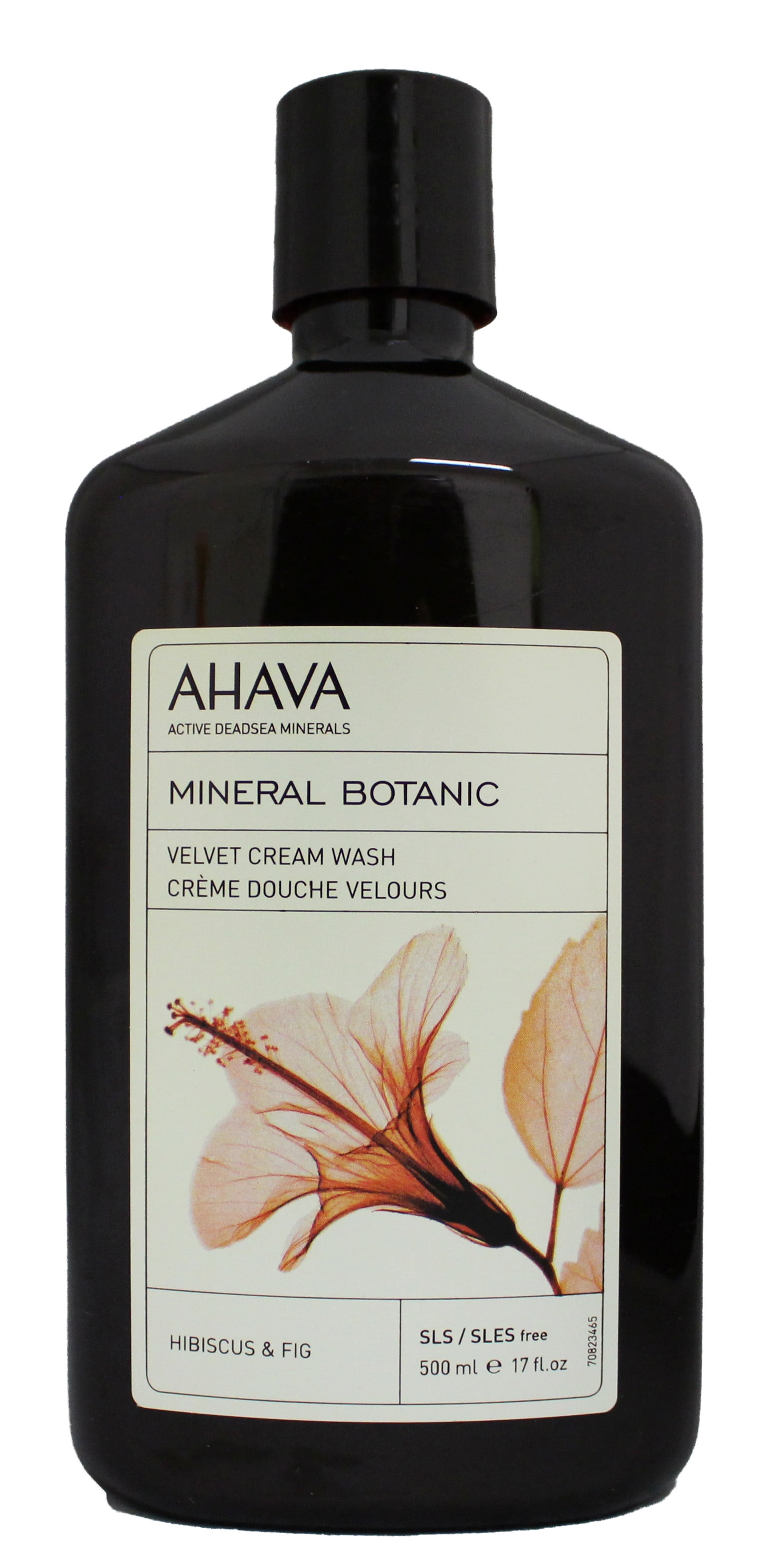 Ahava Mineral Botanic Velvet Cream Wash Hibiscus and Fig 17 Ounce